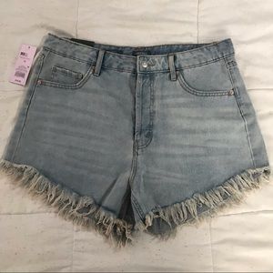 Jean Shorts size 14 Highest Rise Light Blue